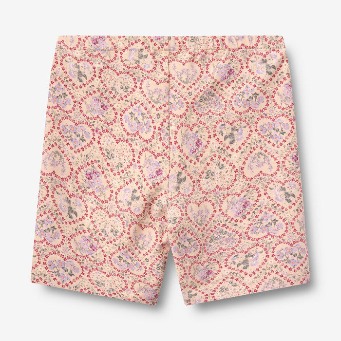 Wheat Main 2 bike shorts Anne Shorts 9876 magenta heart flowers