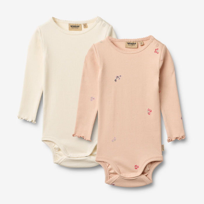 Wheat Main 2 Body L/S Regitze Body 2475 rose flowers