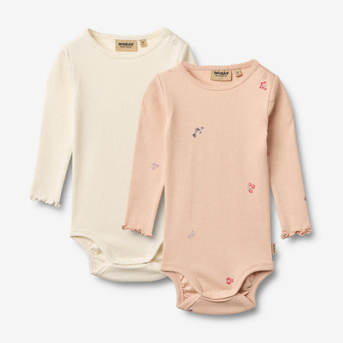Wheat Main 2 Body L/S Regitze Body 2475 rose flowers