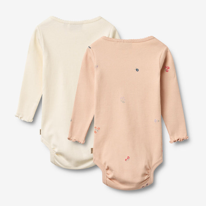 Wheat Main 2 Body L/S Regitze Body 2475 rose flowers
