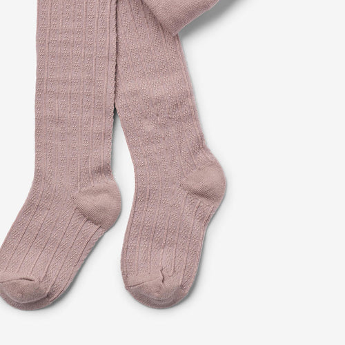 Wheat Main 2 pk Wool Lace Tights Karla Socks/Tights 3008 shadow brown