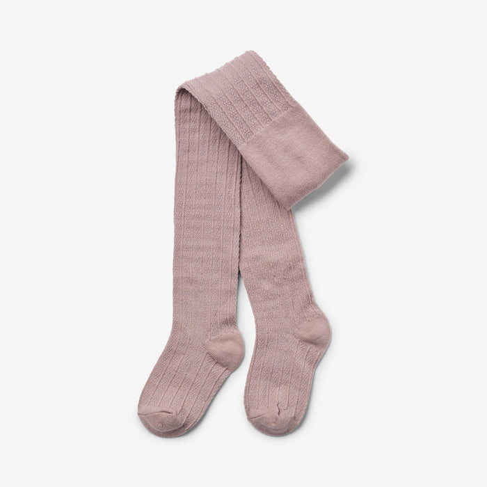 Wheat Main 2 pk Wool Lace Tights Karla Socks/Tights 3008 shadow brown