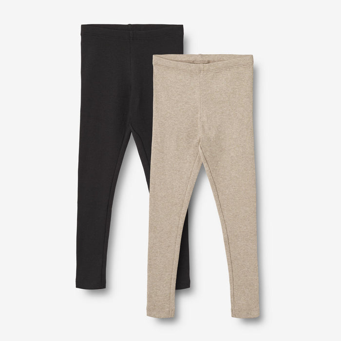 Wheat Main 2 Rib Leggings Maddy Legging 1144 gravel melange black