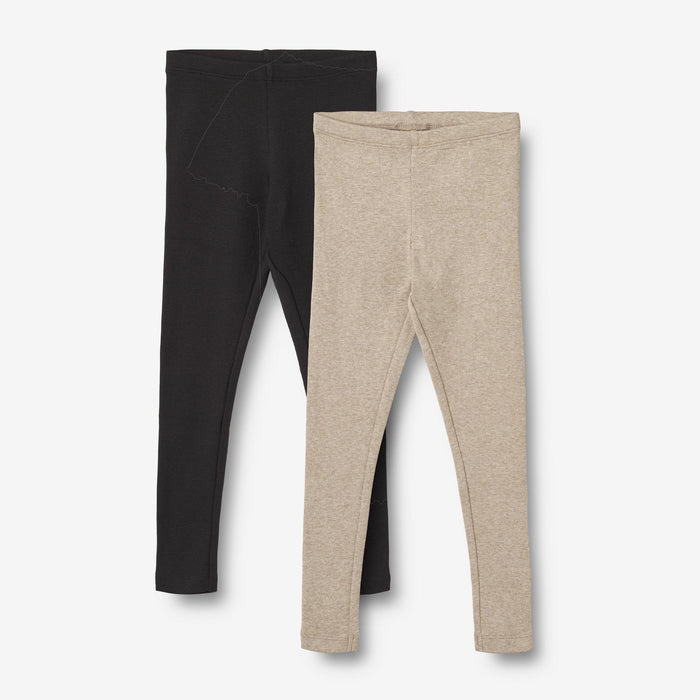 Wheat Main 2 Rib Leggings Maddy Legging 1144 gravel melange black