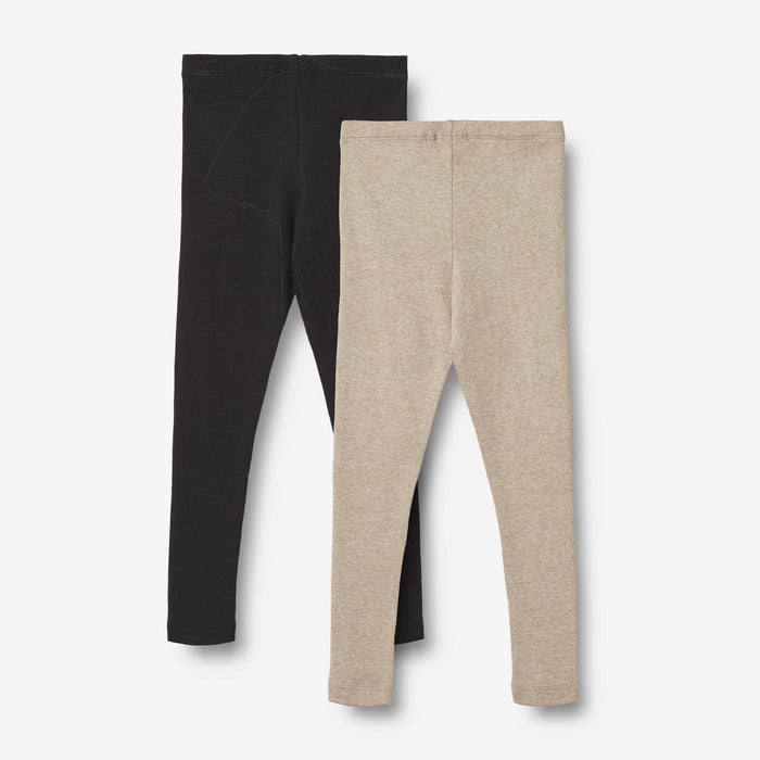 Wheat Main 2 Rib Leggings Maddy Legging 1144 gravel melange black