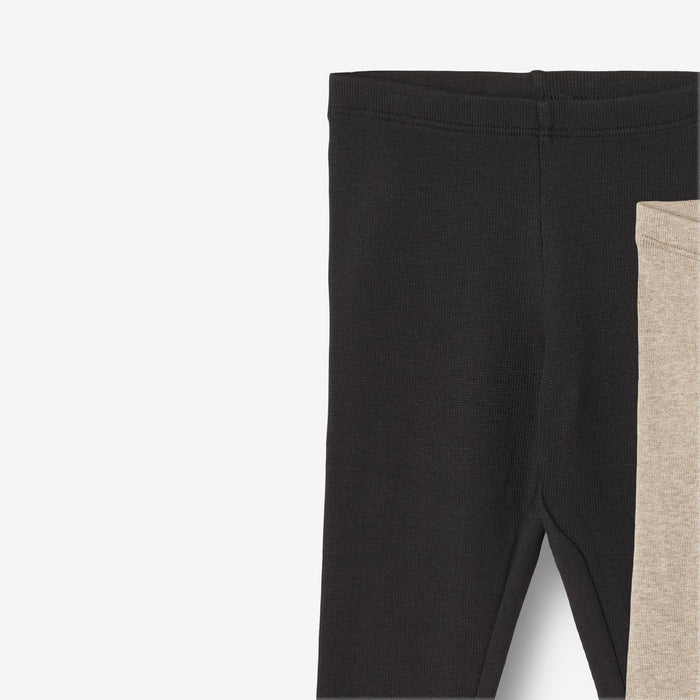 Wheat Main 2 Rib Leggings Maddy Legging 1144 gravel melange black
