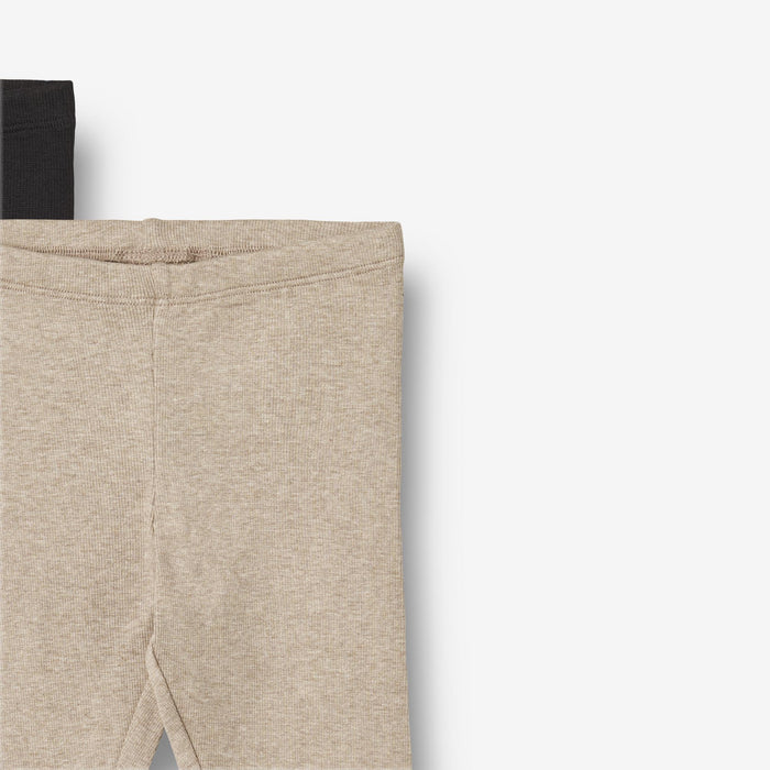 Wheat Main 2 Rib Leggings Maddy Legging 1144 gravel melange black