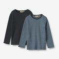 Wheat Main 2 Rib T-Shirt L/S Stig Jersey Tops and T-Shirts 9548 bright blue stripe