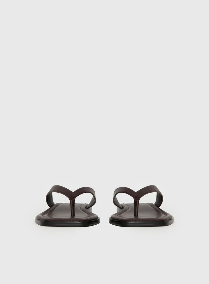 Alara Flat Thong Sandals Brown