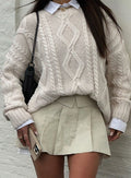 product Anaya Oversized Sweater Beige Princess Polly  Long