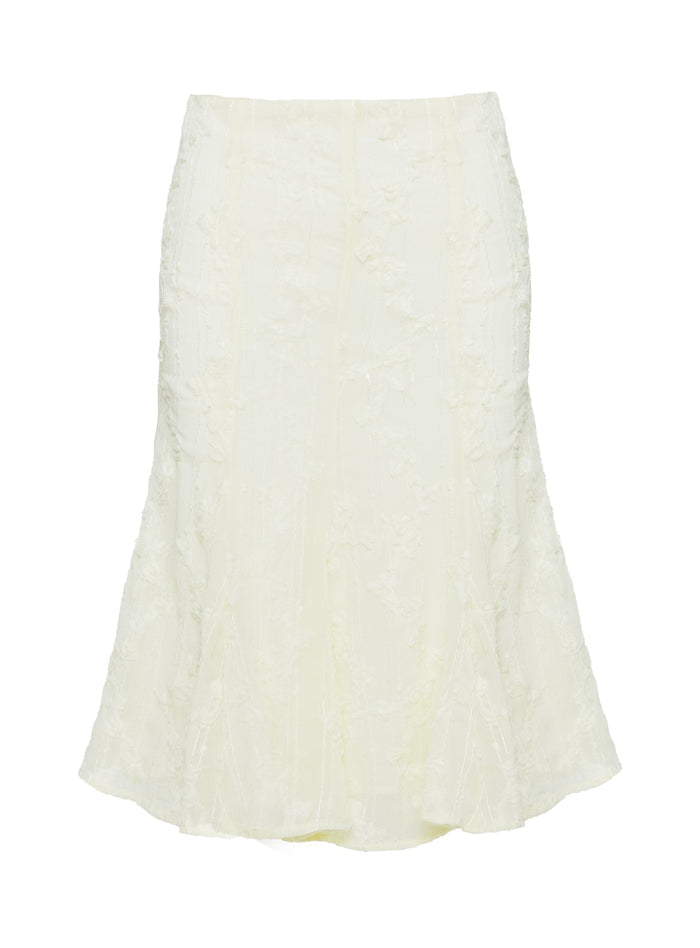 product Princess Polly Aspyn Embroidered Midi Skirt Yellow Midi Skirts