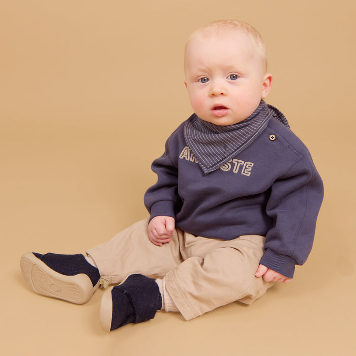 Wheat Main Bandana Marlow Accessory 1312 greyblue slub stripe