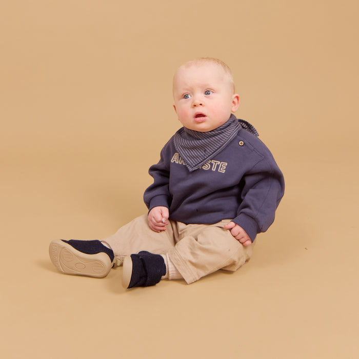 Wheat Main Bandana Marlow Accessory 1312 greyblue slub stripe