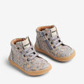 Wheat Footwear Barefoot Prewalker Malia Prewalker 9765 slightly blue flowers