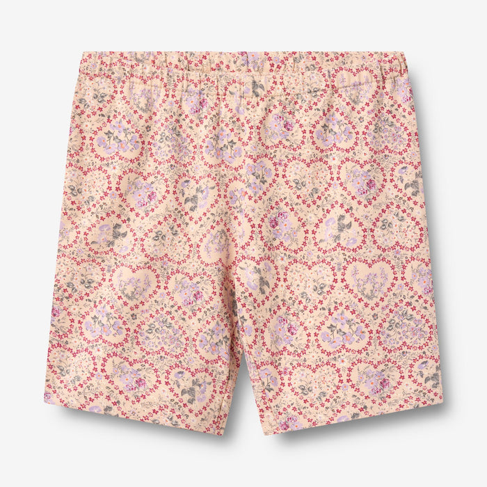 Wheat Main bike shorts Anne Shorts 9876 magenta heart flowers