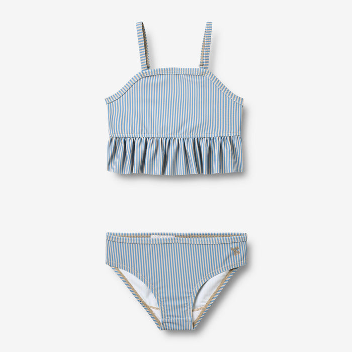 Wheat Main Bikini Lærke Bikini 9580 blue swim stripe