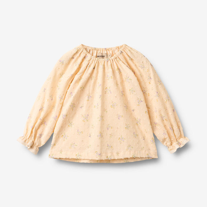 Wheat Main Blouse Merle Blouse 9632 barely apricot flowers