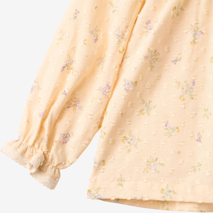 Wheat Main Blouse Merle Blouse 9632 barely apricot flowers