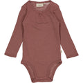 Wheat Wool Body Gatherings Wool LS Underwear/Bodies 2110 rose brown