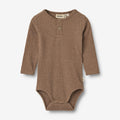 Wheat Main Body L/S Benny Underwear/Bodies 3303 coffee melange