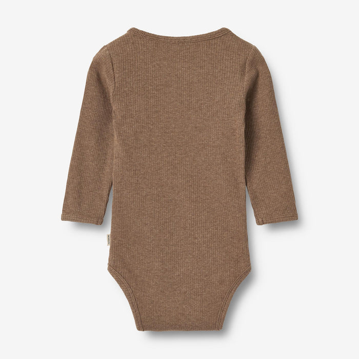 Wheat Main Body L/S Benny Underwear/Bodies 3303 coffee melange