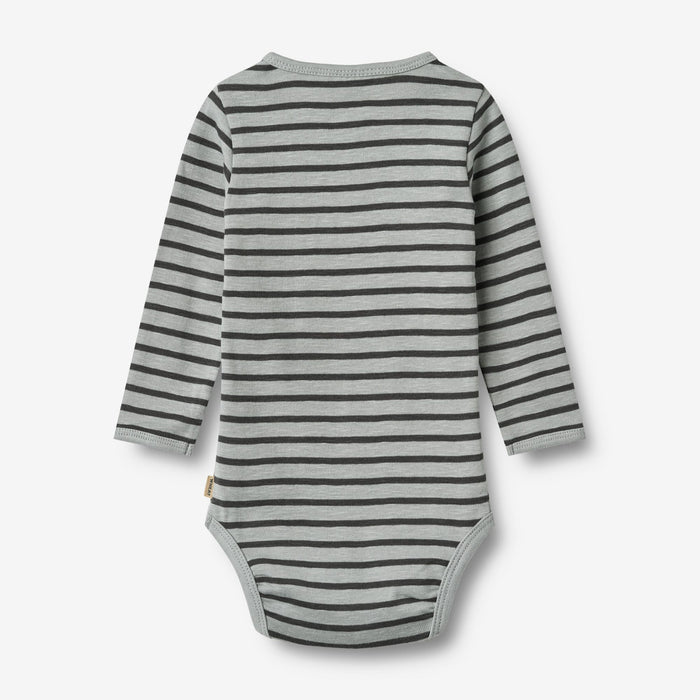 Wheat Main Body L/S Benny Underwear/Bodies 1396 soft blue stripe