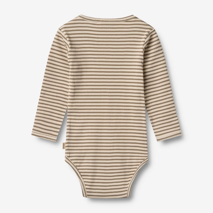 Wheat Main Body L/S Berti Underwear/Bodies 9570 stone stripe