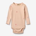 Wheat Main Body L/S Rie Body 2475 rose flowers