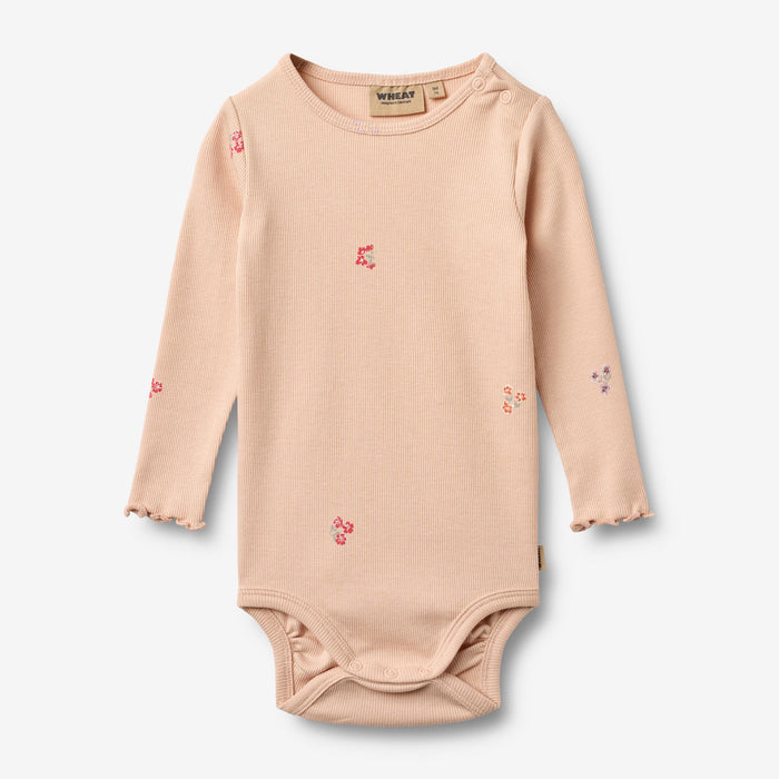 Wheat Main Body L/S Rie Body 2475 rose flowers