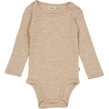 Wheat Wool Body Plain Wool LS Underwear/Bodies 3204 khaki melange