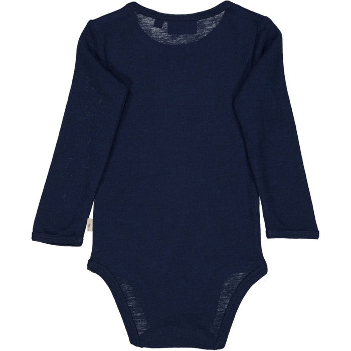 Wheat Wool Body Plain Wool LS Underwear/Bodies 1432 navy