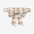Wheat Main Bow Waist Sonja Accessory 9068 eggshell check