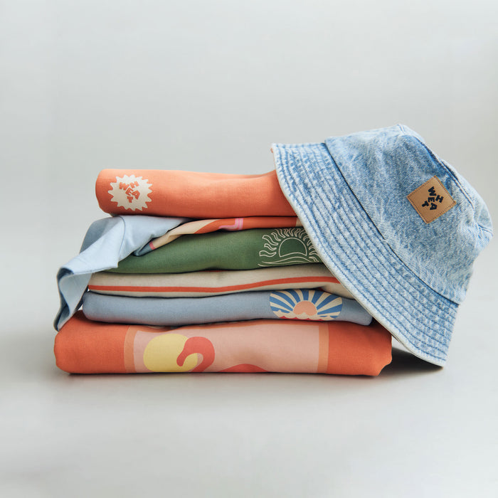 Wheat Main Bucket Hat Charlie Denim 4030 light blue