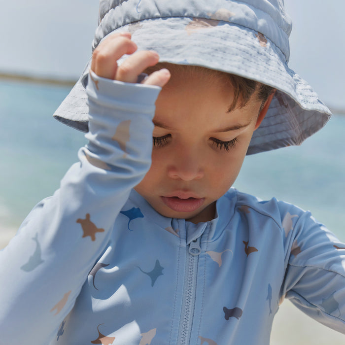 Wheat Main Bucket Hat Tilo Accessory 1235 soft blue sea life