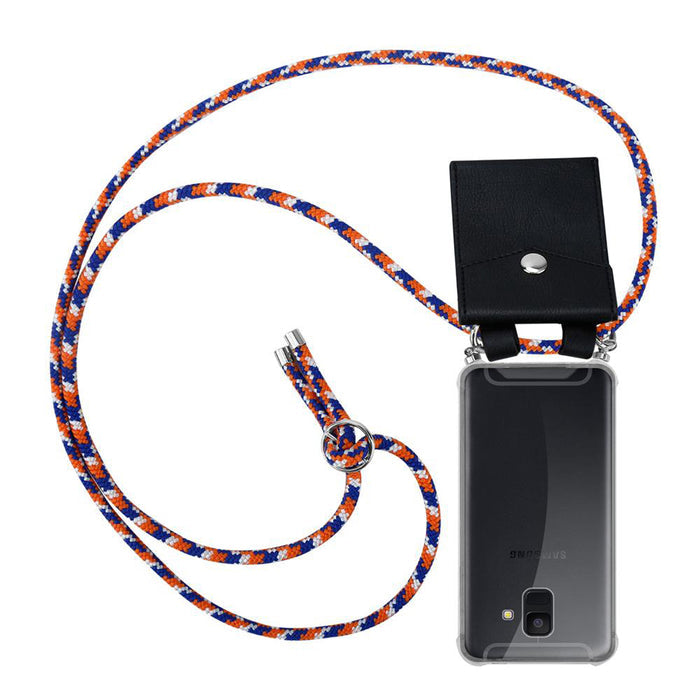 Orange blau weiß / Samsung Galaxy A6 2018