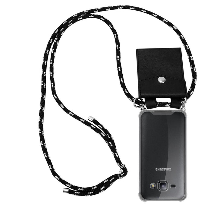 Schwarz silber / Galaxy J1 2015
