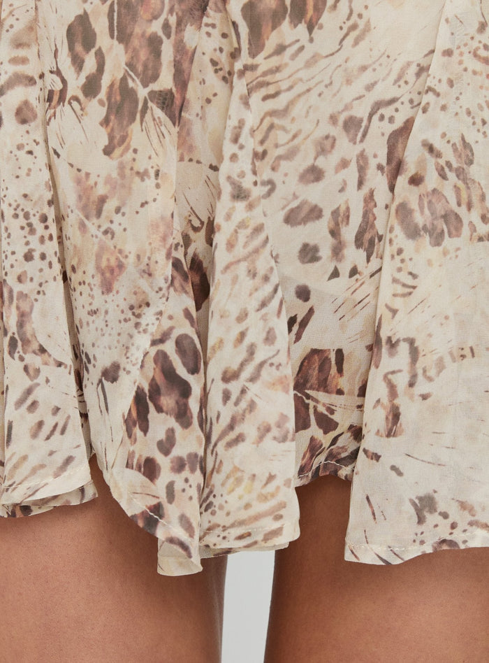 Call Me Instead Halter Playsuit Animal