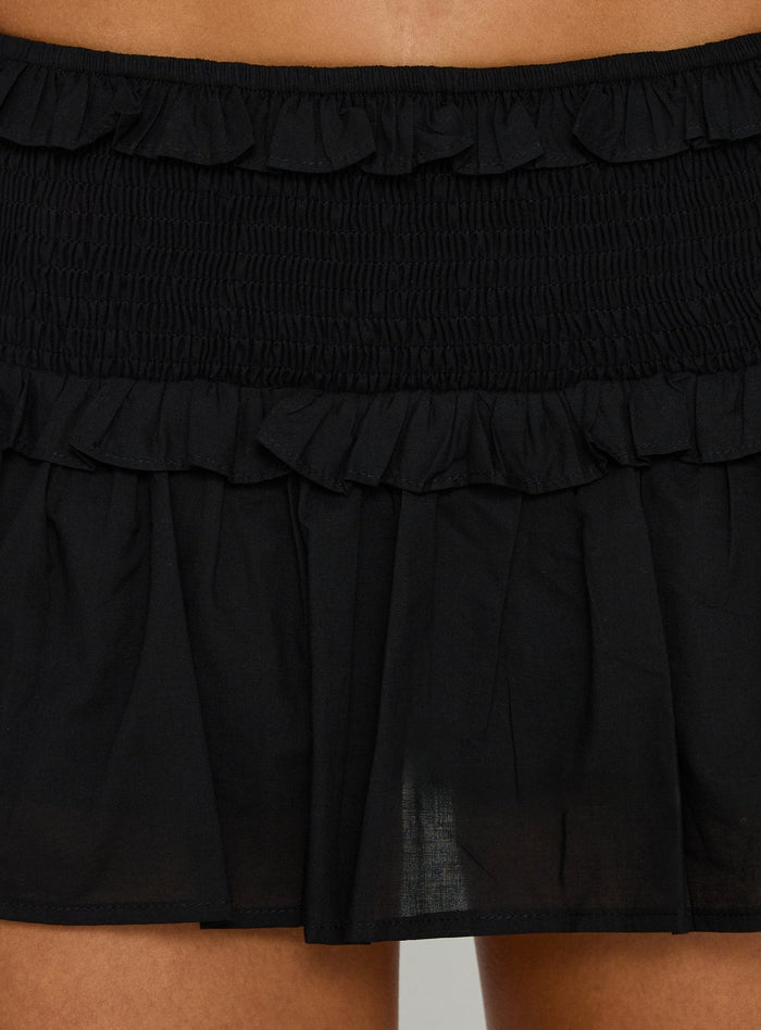 Corabel Ruffle Skort Black