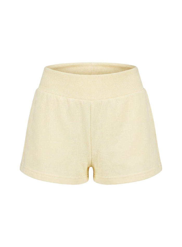Daybreak Rib Waist Shorts Buttercream