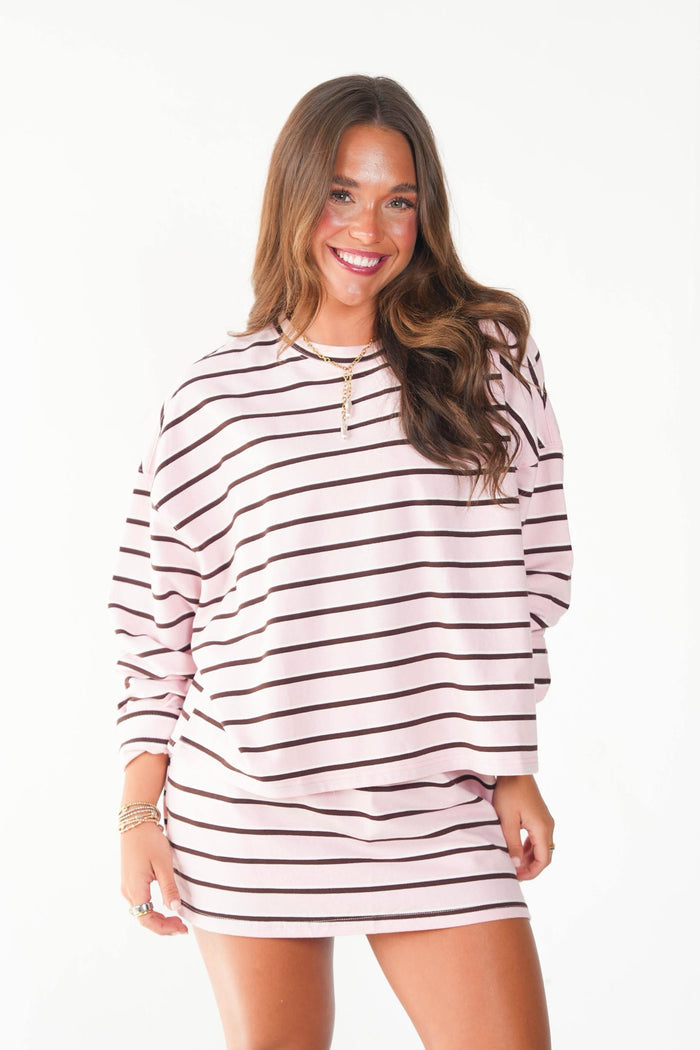 Pink/Brown/Ivory / X-Small