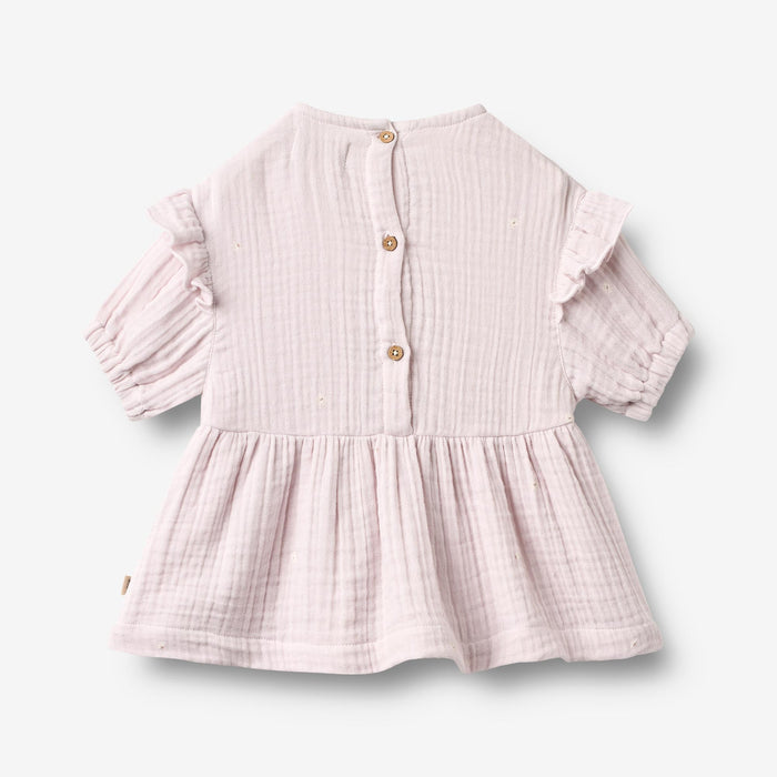 Wheat Main Dress 3/4 Sleeve Gro Dress 9655 purple light flowers