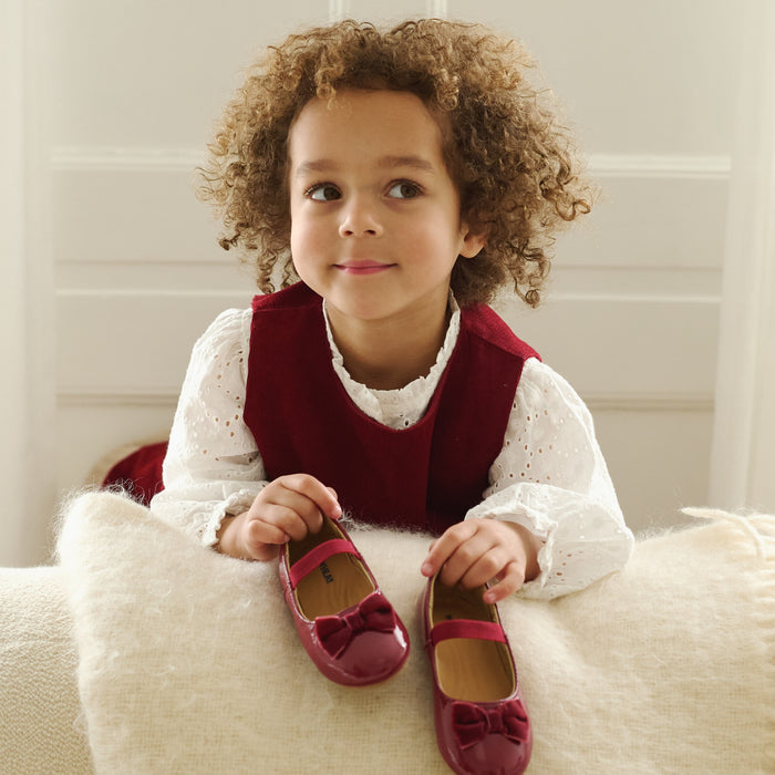 Wheat Main Dress Corduroy Thelma Dress 2080 cherry red