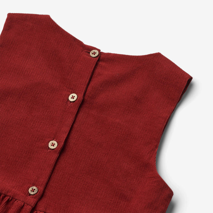 Wheat Main Dress Corduroy Thelma Dress 2080 cherry red