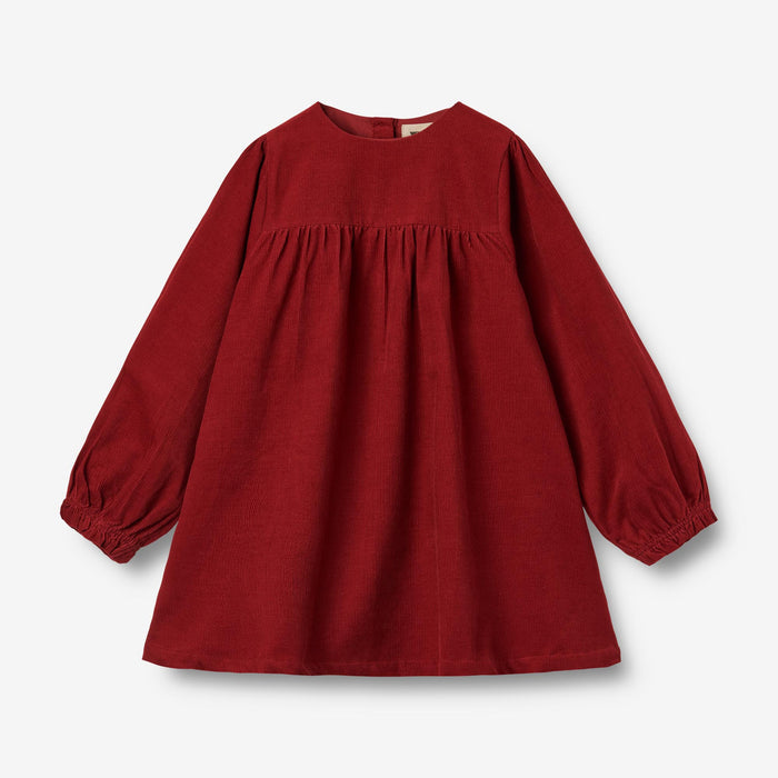 Wheat Main Dress L/S Elvira Dress 2080 cherry red