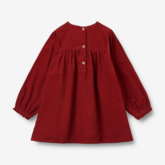 Wheat Main Dress L/S Elvira Dress 2080 cherry red
