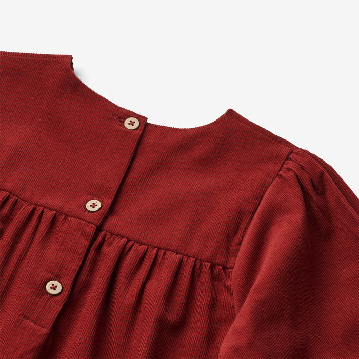 Wheat Main Dress L/S Elvira Dress 2080 cherry red