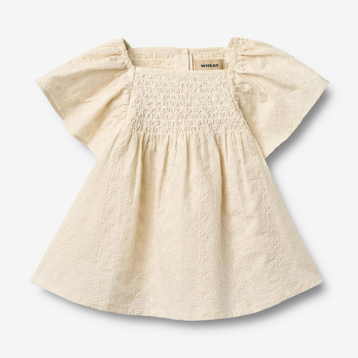 Wheat Main Dress S/S Elva Dress 3129 eggshell