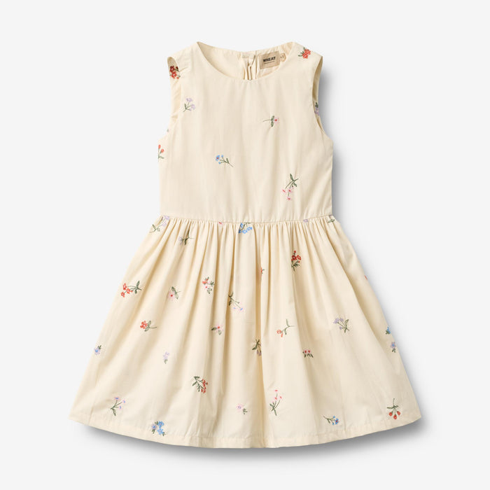 Wheat Main Dress Thelma Dress 9644 ivory embroidery flowers