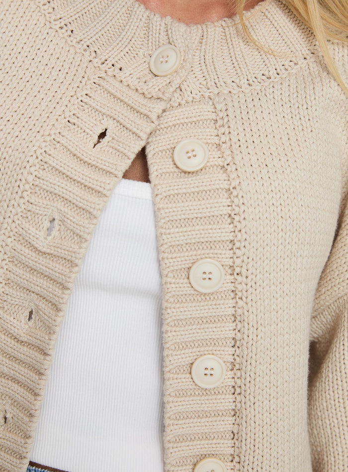product Princess Polly Edern Cardigan Cream Long
