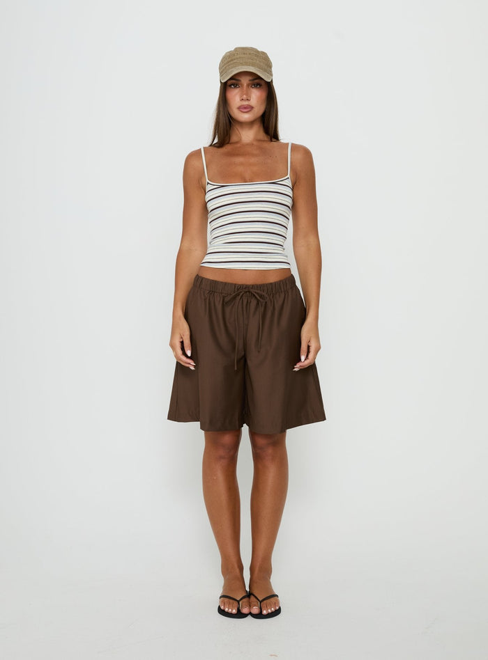 Elzie Knit Cami Tank Multi Stripe